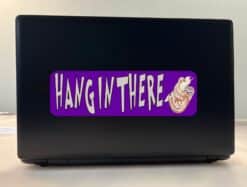 10in x 3in Hang In There Vinyl Bumper Sticker Car Decal Window Stickers Decals