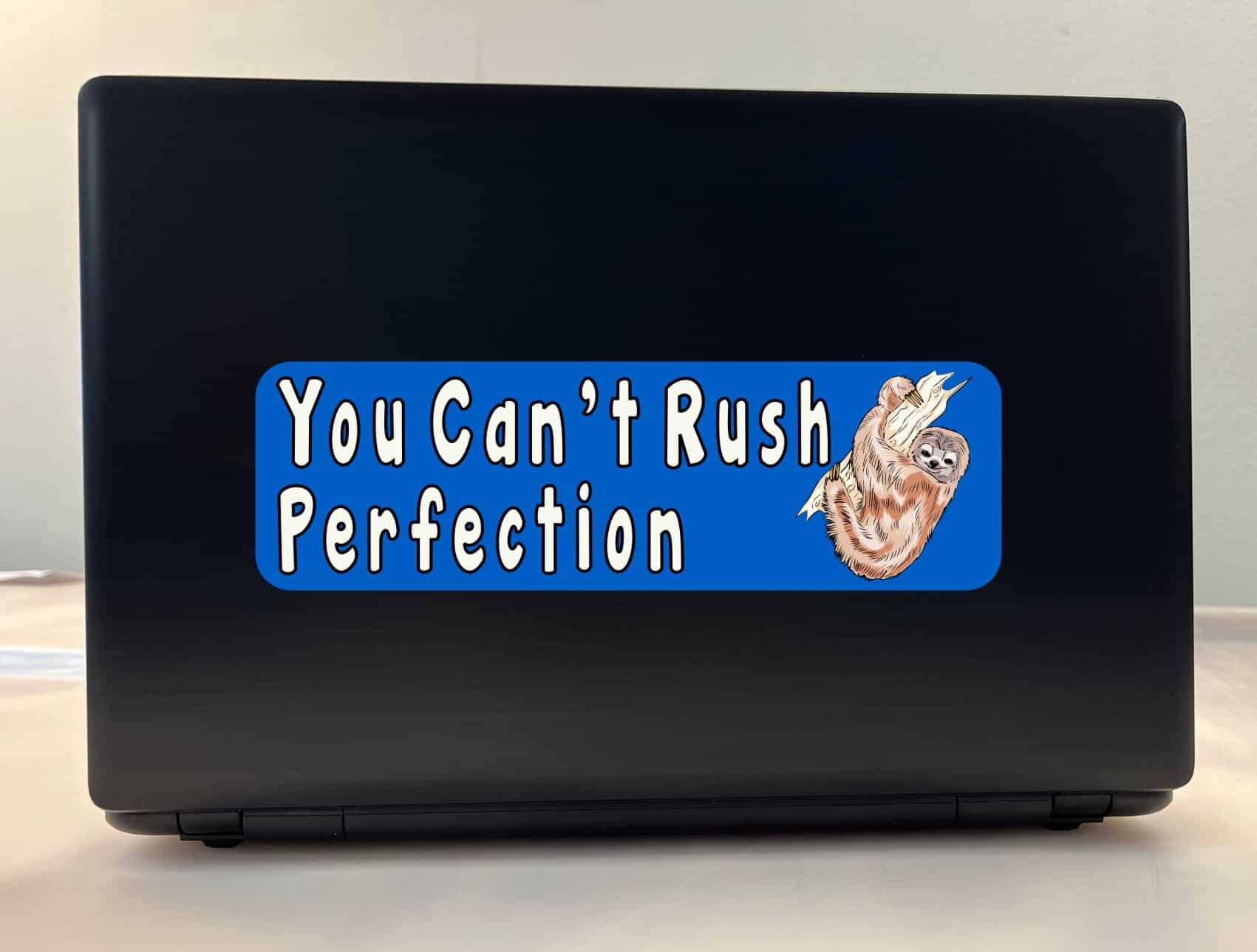 10in x 3in You Cant Rush Perfection Bumper Sticker Vinyl Window