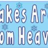 StickerTalk Snowflakes Are Kisses From Heaven Magnet, 10 inches x 3 inches