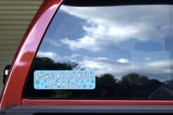 10in x 3in Snowflakes Are Kisses From Heaven Vinyl Bumper Sticke