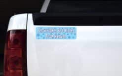 10in x 3in Snowflakes Are Kisses From Heaven Vinyl Bumper Sticke