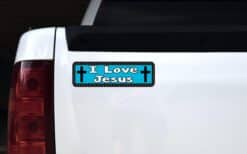 10in x 3in I Love Jesus al Bumper Sticker Vinyl Window Decal