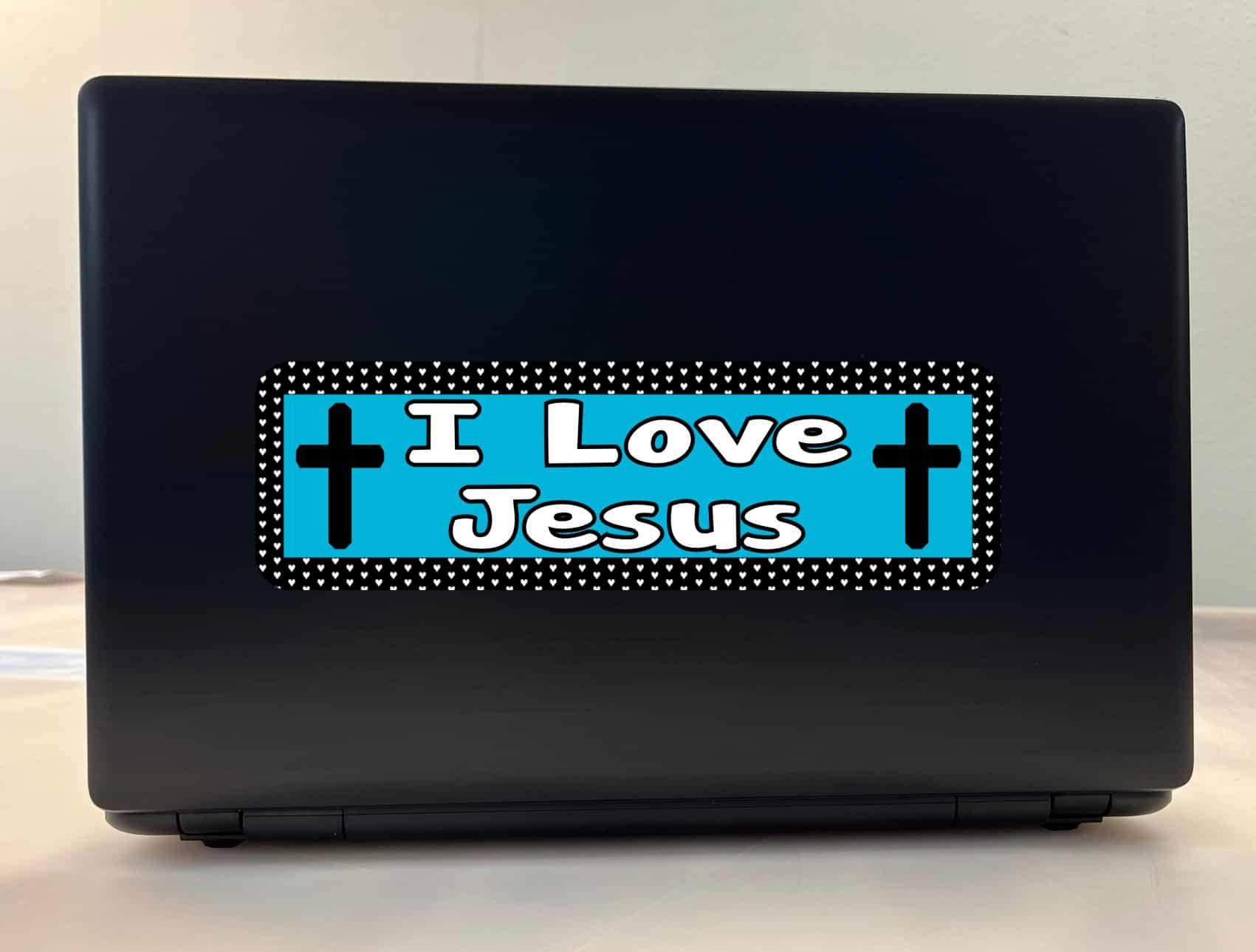 10in x 3in I Love Jesus al Bumper Sticker Vinyl Window Decal