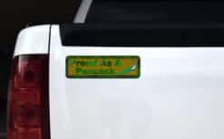 10in x 3in Proud As A Peacock Magnet Magnetic Vehicle Sign