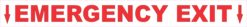 Emergency Exit sticker