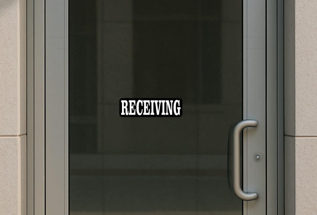 Receiving Unit Sticker 10in x 3in Receiving Sticker – StickerTalk®