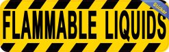 Alternative view of 10in x 3in Flammable Liquids Sticker