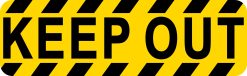 10in x 3in Keep Out Sticker