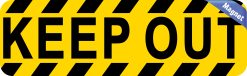 Alternative view of 10in x 3in Keep Out Magnet