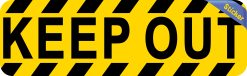 Alternative view of 10in x 3in Keep Out Sticker