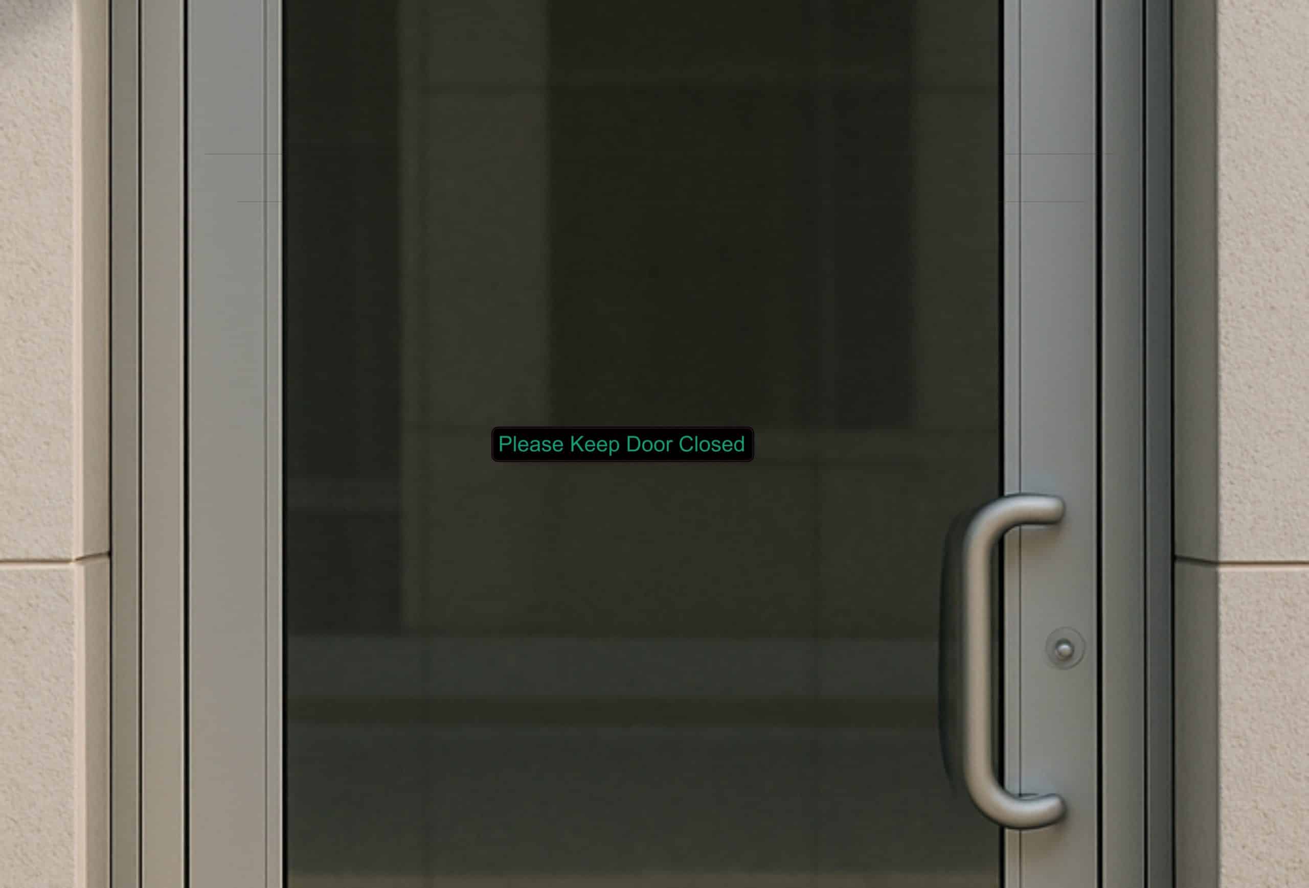 10x1.25 Green Please Keep Door Closed Magnet Vinyl Magnetic Business Sign