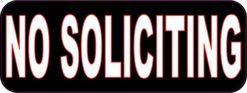 No Soliciting sticker