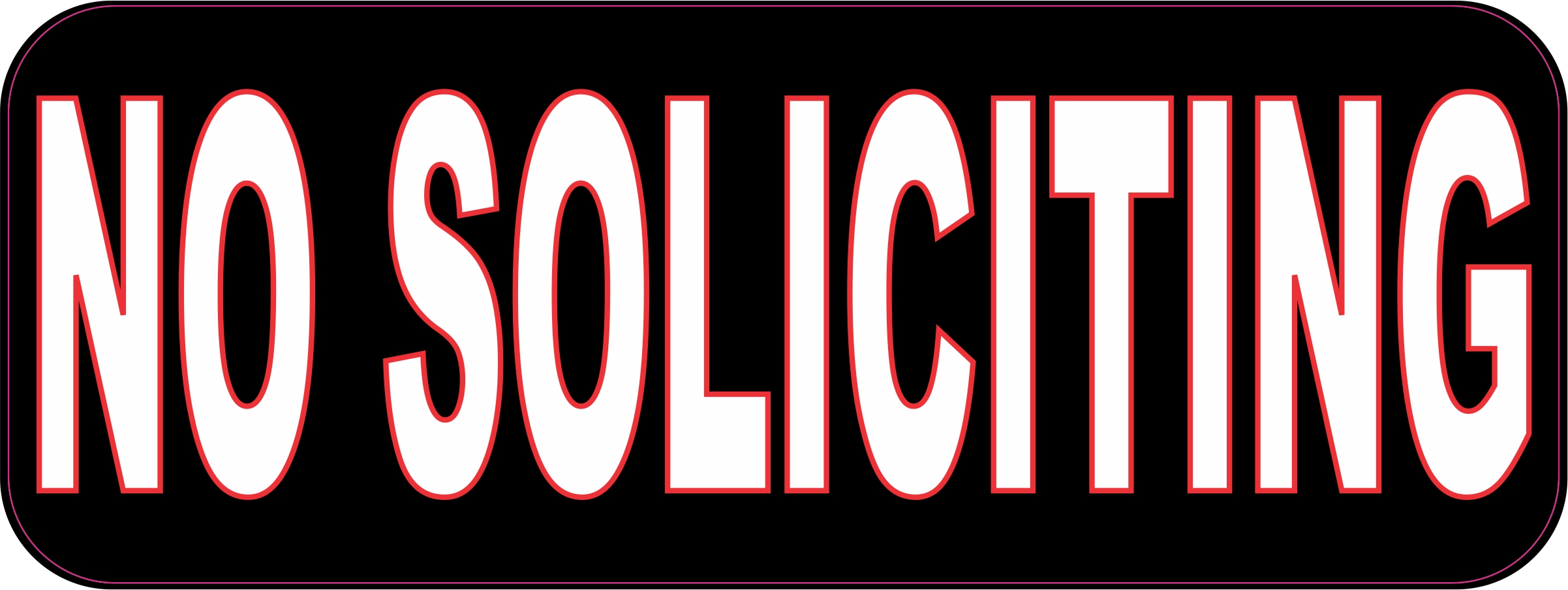 No Soliciting sticker
