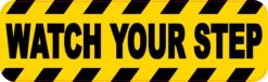 Watch Your Step sticker