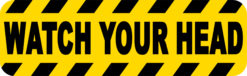 Watch Your Head sticker