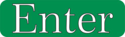 Green Enter sticker