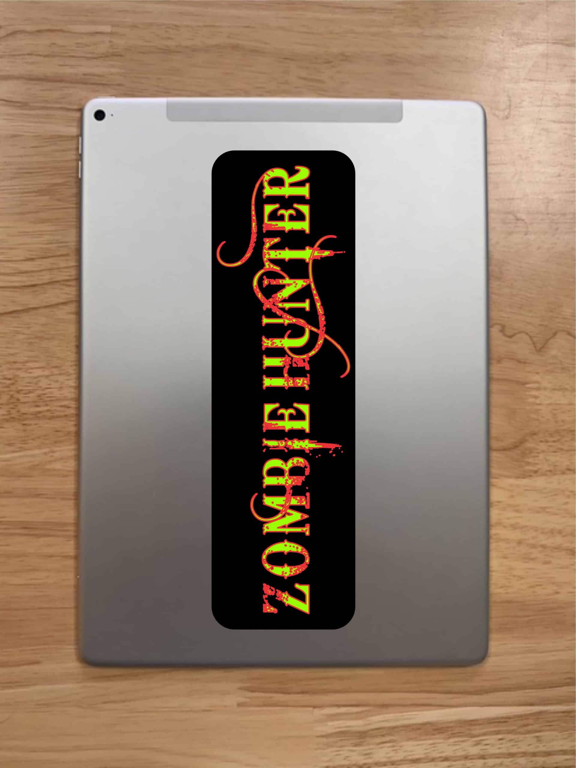 10in x 3in Zombie Hunter Vinyl Bumper Sticker Decal Window Stick - Image 7