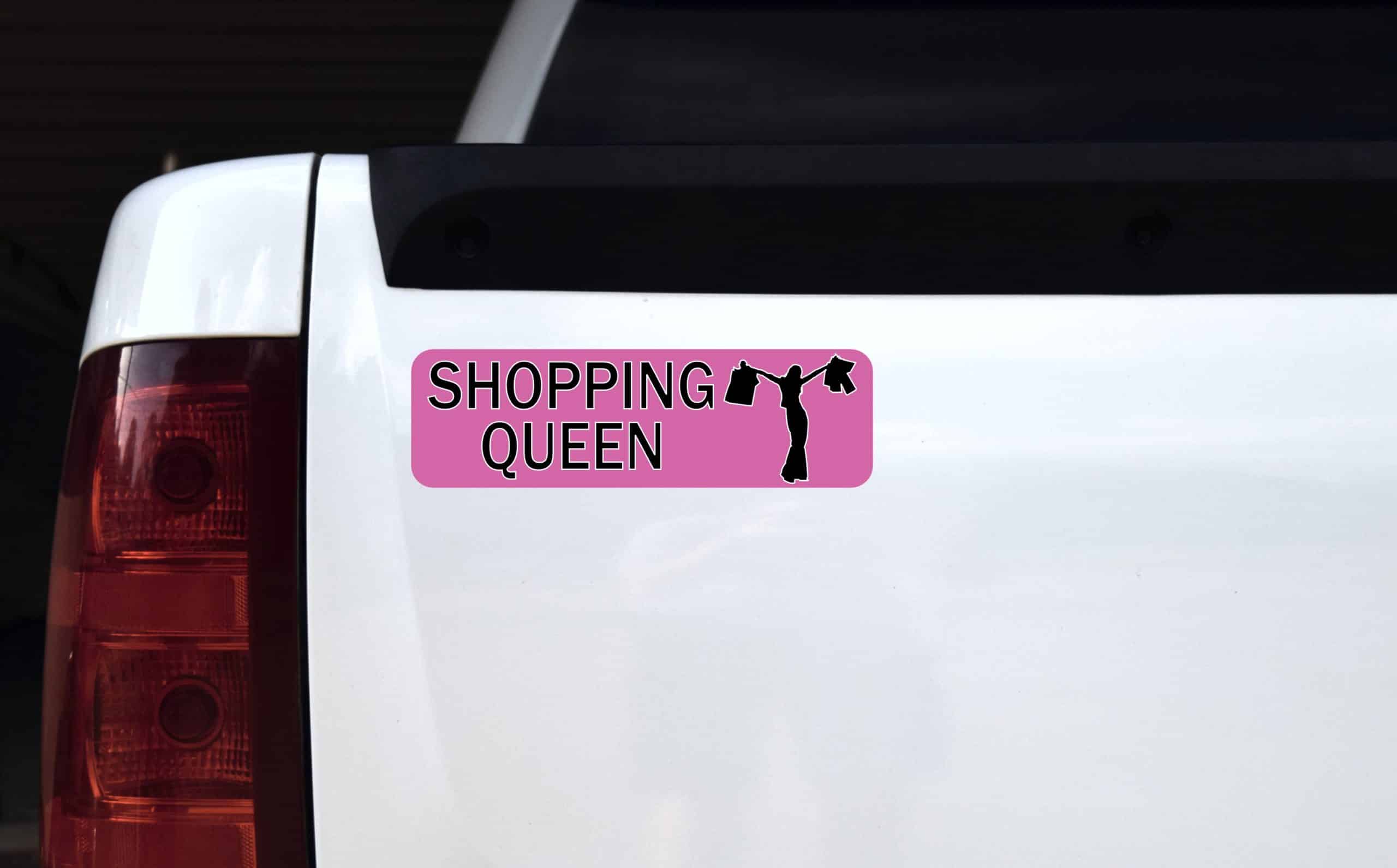 StickerTalk Shopping Queen Magnet, 10 inches x 3 inches - Image 3