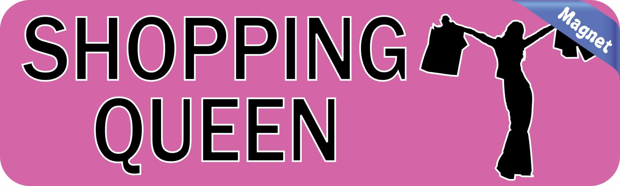 StickerTalk Shopping Queen Magnet, 10 inches x 3 inches - Image 2