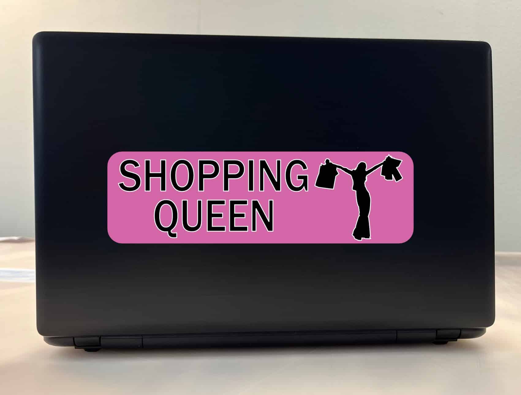 10in x 3in Shopping Queen Bumper Stickers Vinyl Decals Sticker D - Image 3
