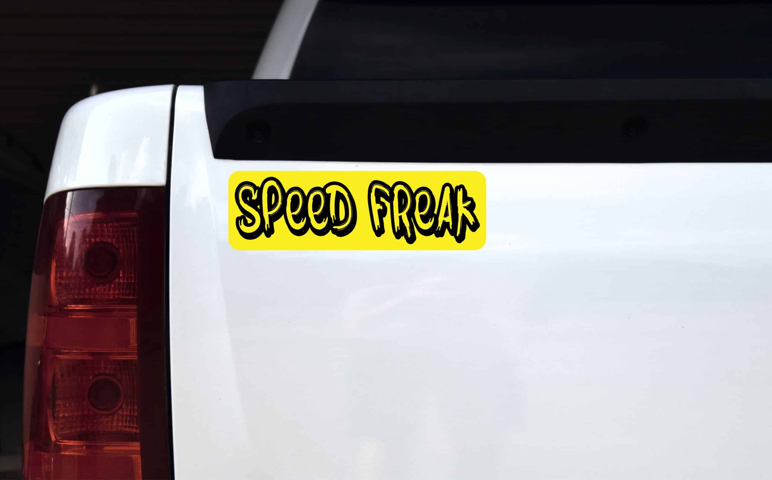 10in x 3in Speed Freak Bumper Stickers Vinyl Decals Sticker Deca