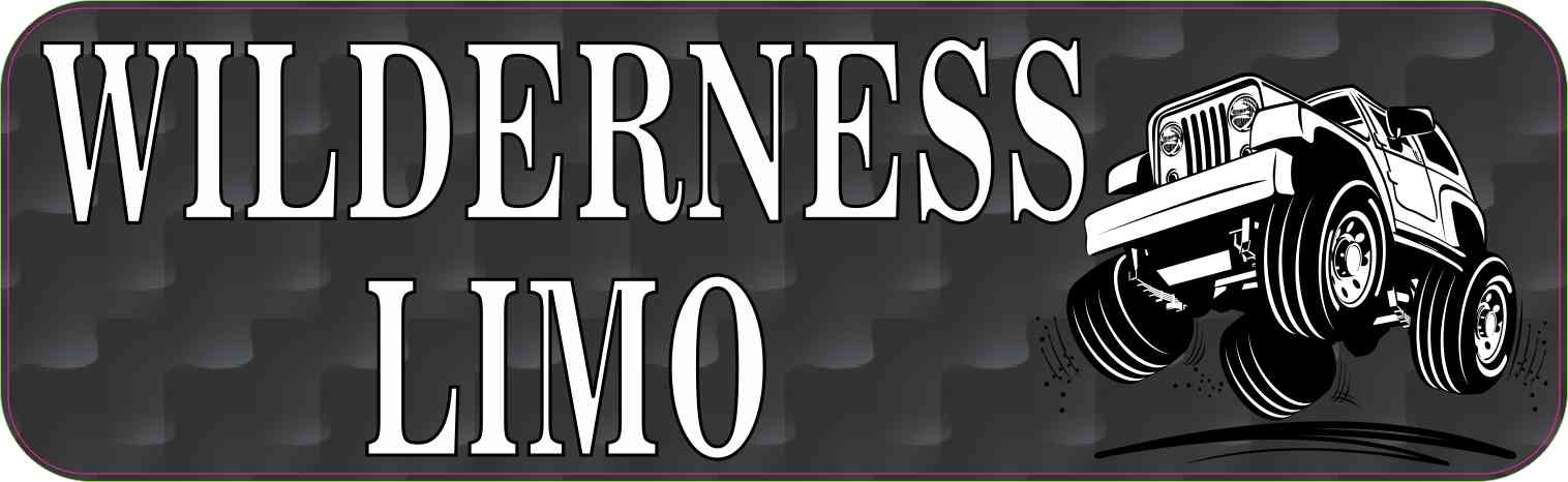 Wilderness Limo Bumper Sticker