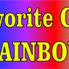 My Favorite Color Is Rainbow Vinyl Sticker