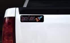 10in x 3in Space Cadet Bumper Sticker Vinyl Truck Decal Car Window Stickers Decals
