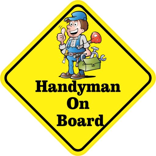 Handyman On Board Sticker