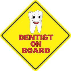 5in x 5in Dentist On Board Magnet