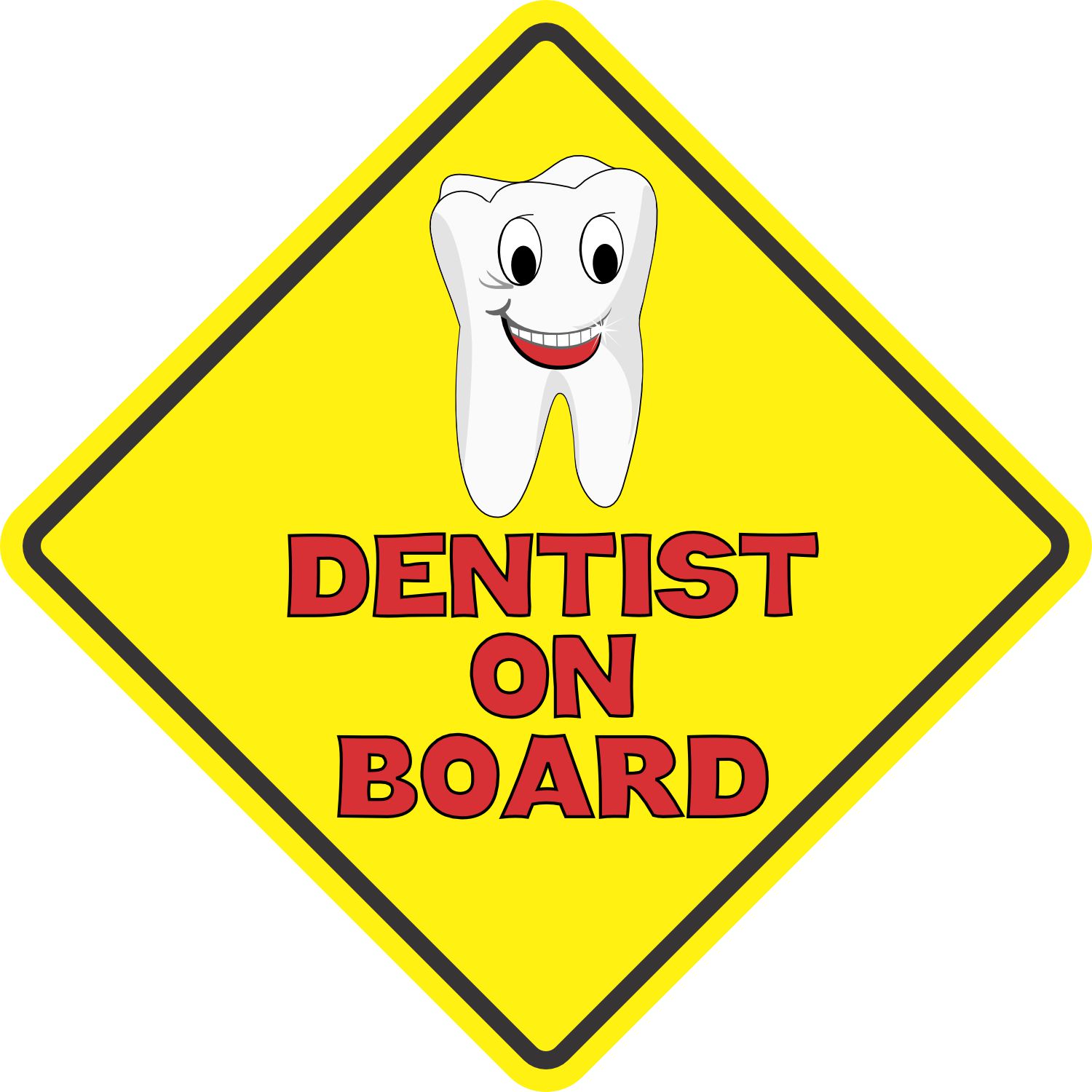 5in x 5in Dentist On Board Magnet