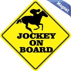 Jockey on Board Magnet