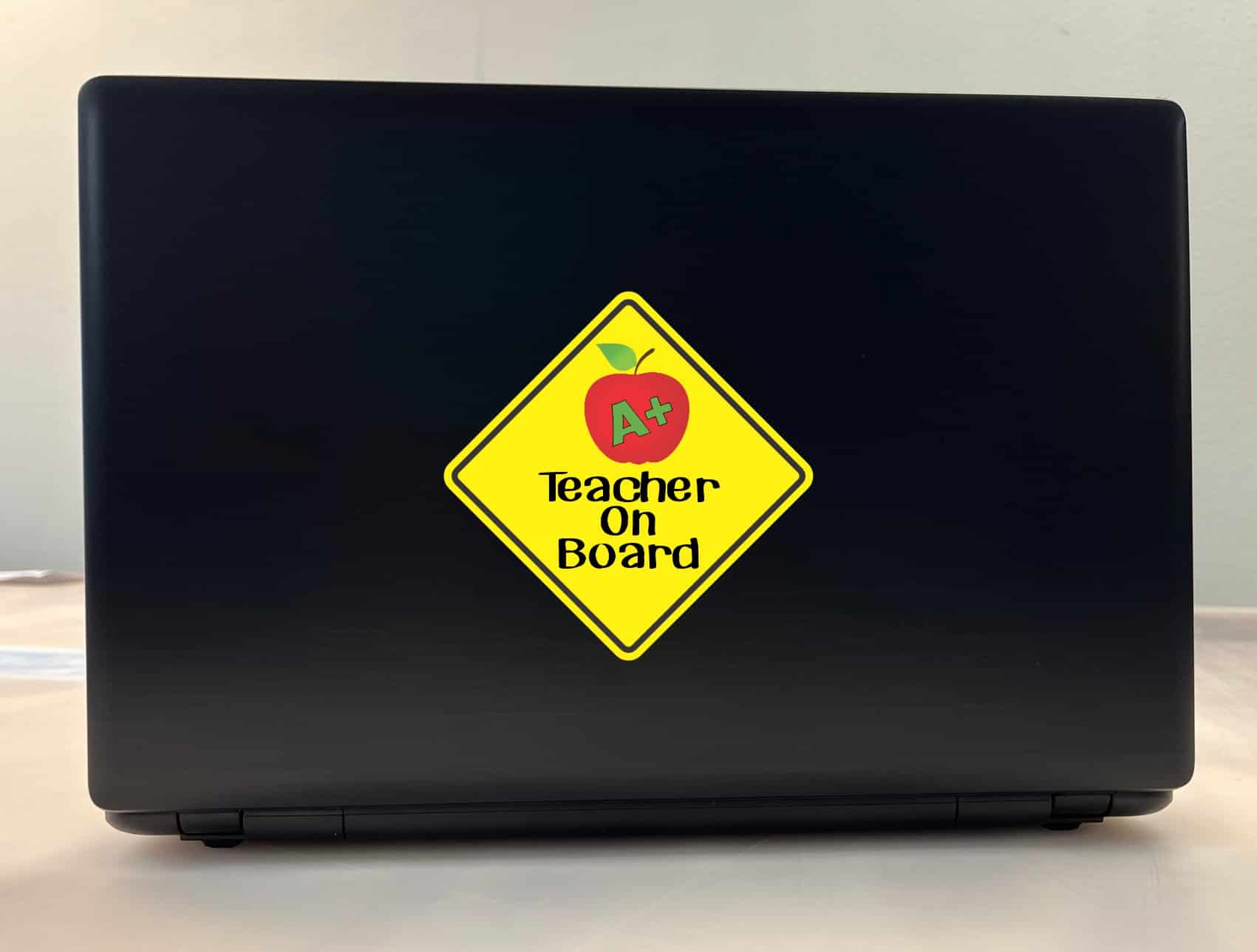5in x 5in Teacher On Board Sticker - Image 3