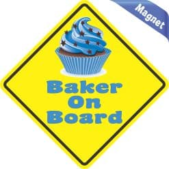 Alternative view of 5in x 5in Baker On Board Magnet