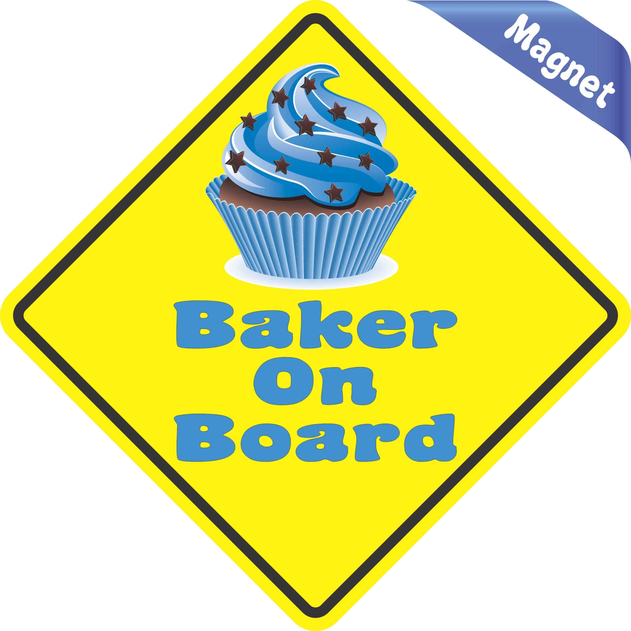 5in x 5in Baker On Board Magnet - Image 2