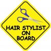 Hair Stylist On Board Sticker