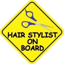 Hair Stylist On Board Sticker