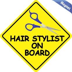 Alternative view of 6in x 6in Hair Stylist on Board Magnet