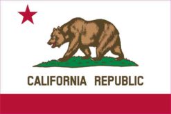 6in x 4in California State Flag Bumper Sticker Decal Vinyl Window Stickers Decals