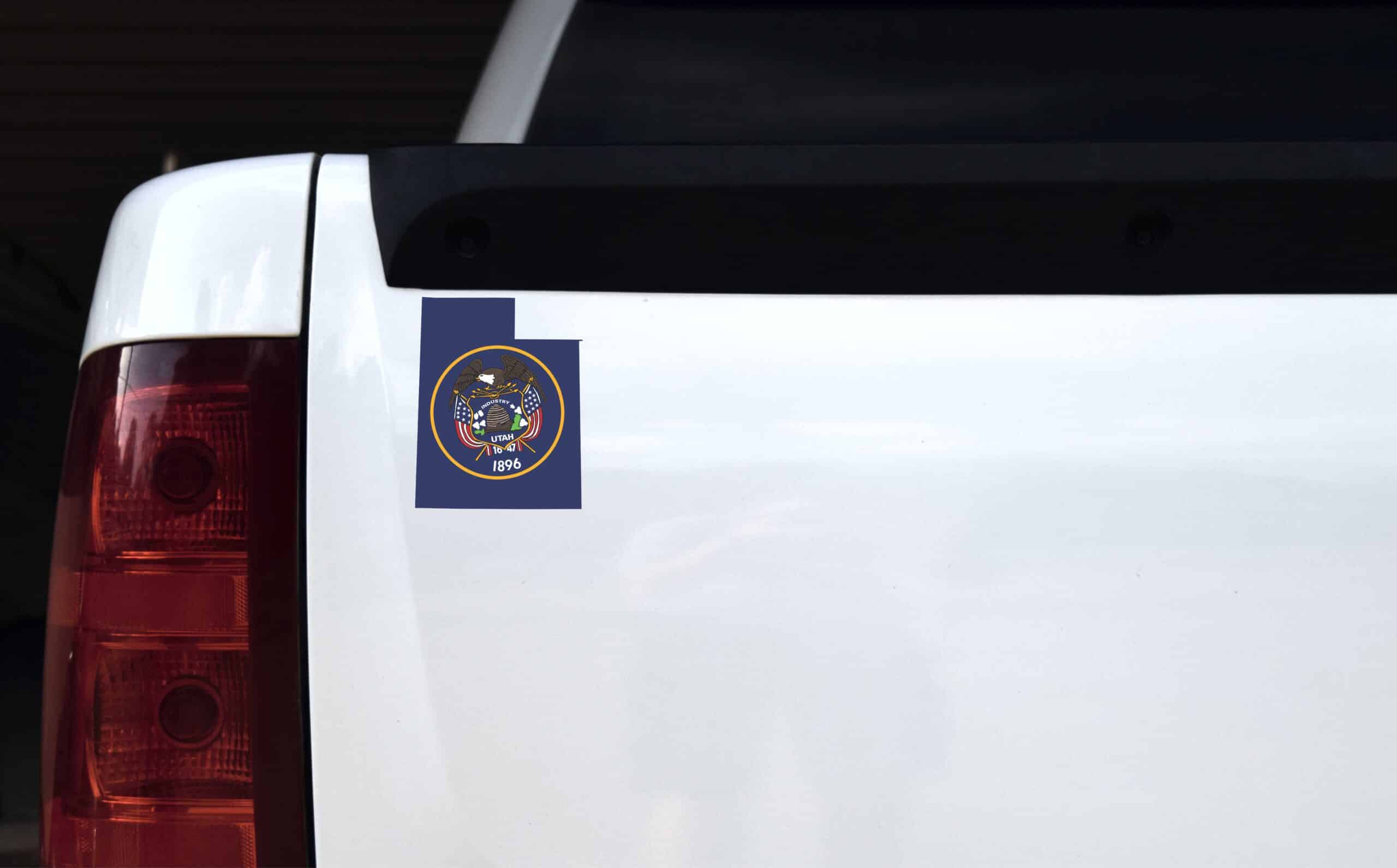 StickerTalk Die Cut Utah Flag Vinyl Sticker, 4.5 inches x 3.5 inches