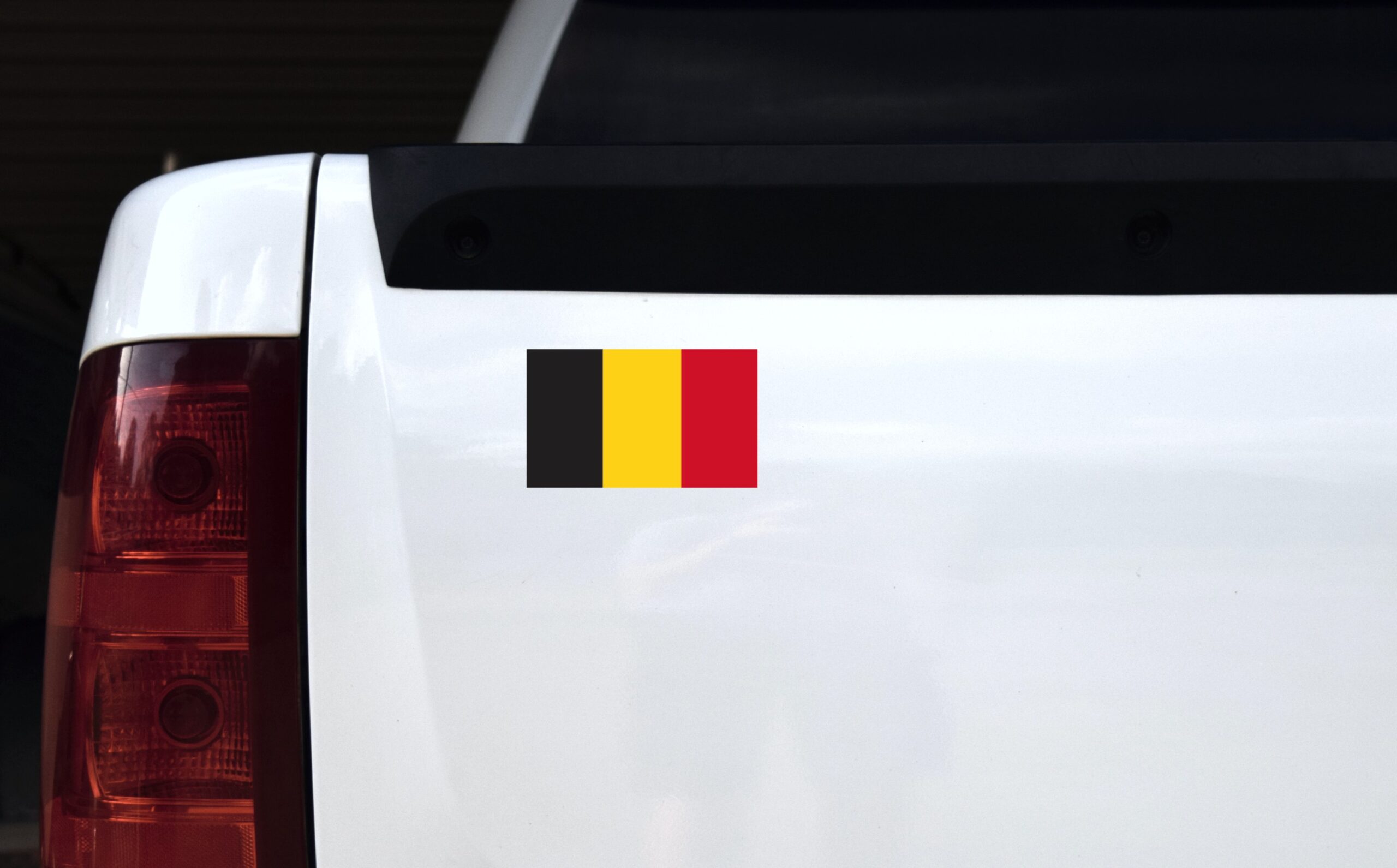 5in x3in Belgium Country Flag Bumper Sticker Vinyl Decal Car Stickers Decals