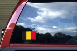 5in x3in Belgium Country Flag Bumper Sticker Vinyl Decal Car Stickers Decals