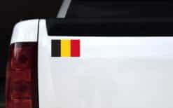 5in x3in Belgium Country Flag Bumper Sticker Vinyl Decal Car Stickers Decals