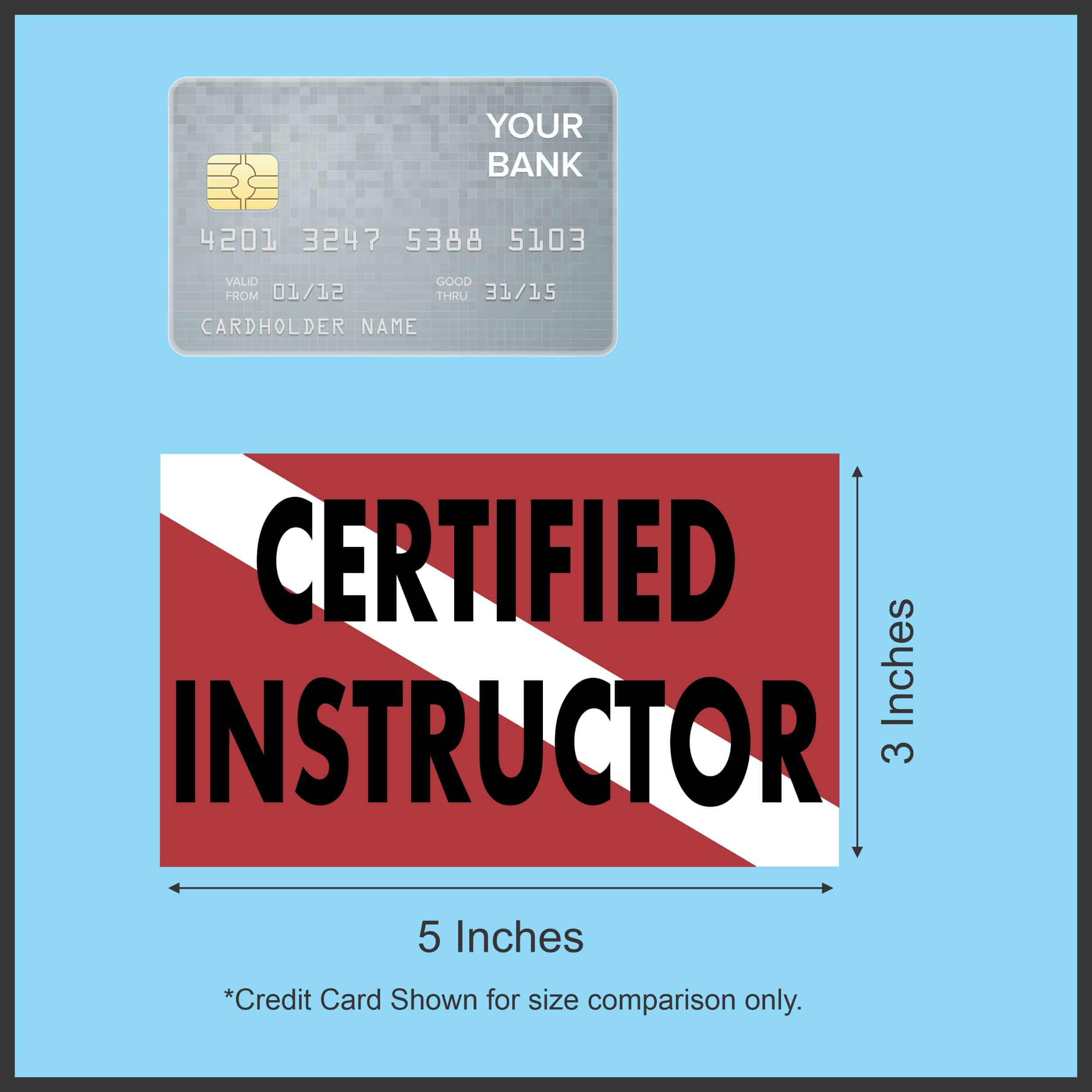 5x3 Certified Instructor Diver Down Flag Magnet - Image 5