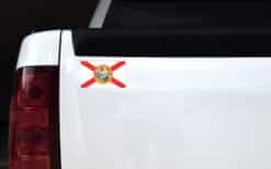 5in x 3in Florida State Flag Sticker Vinyl Vehicle Bumper Decal