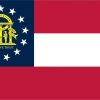 Georgia Flag Vinyl Sticker