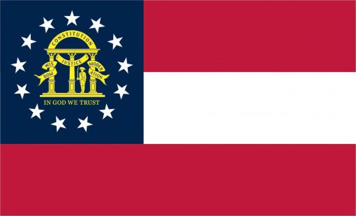 Georgia Flag Vinyl Sticker