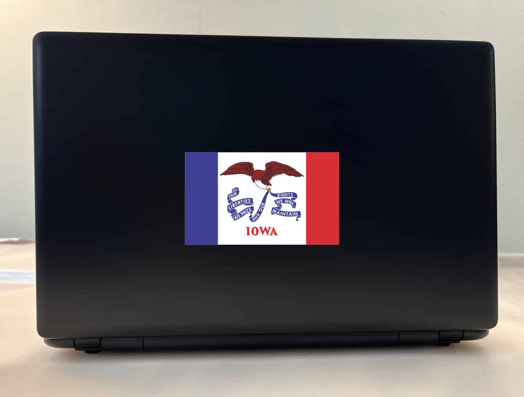 5in x 3in Iowa State Flag Sticker Vinyl Car Truck Bumper Decal S - Image 3