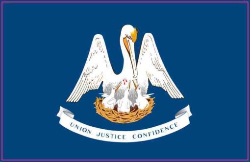 Louisiana State Flag Sticker