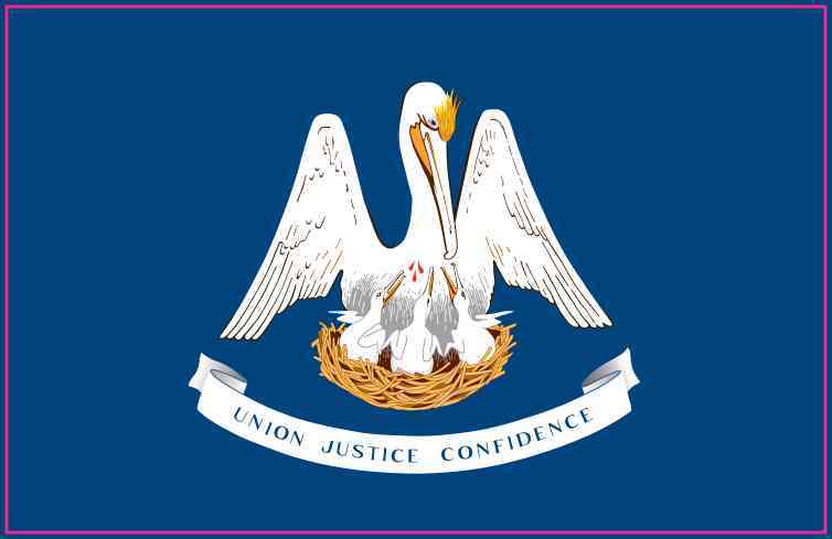Louisiana State Flag Sticker